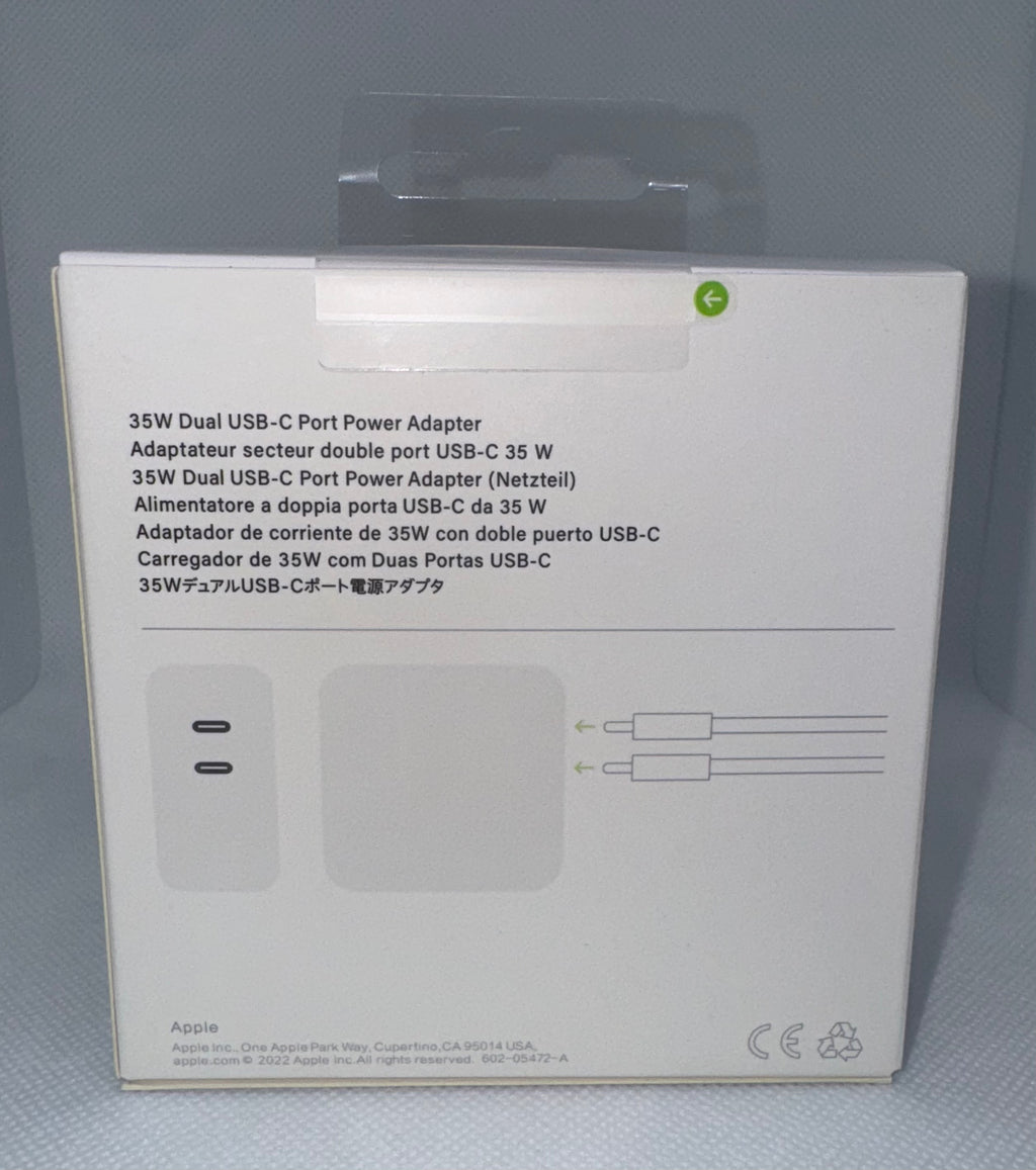 Adaptador Apple Original 35W con Doble Puerto USB-C